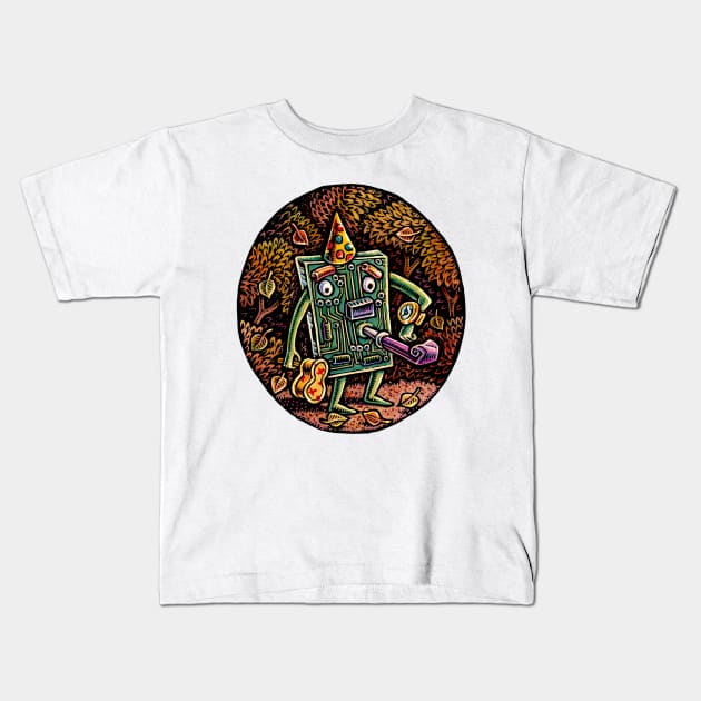 Motherboard Man Waits for Party Kids T-Shirt by Lisa Haney